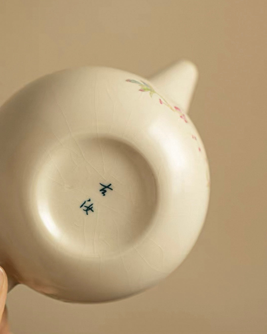 Cream Ru-Ware Porcelain Kung Fu Tea Set | Home & Outdoor Portable Collection