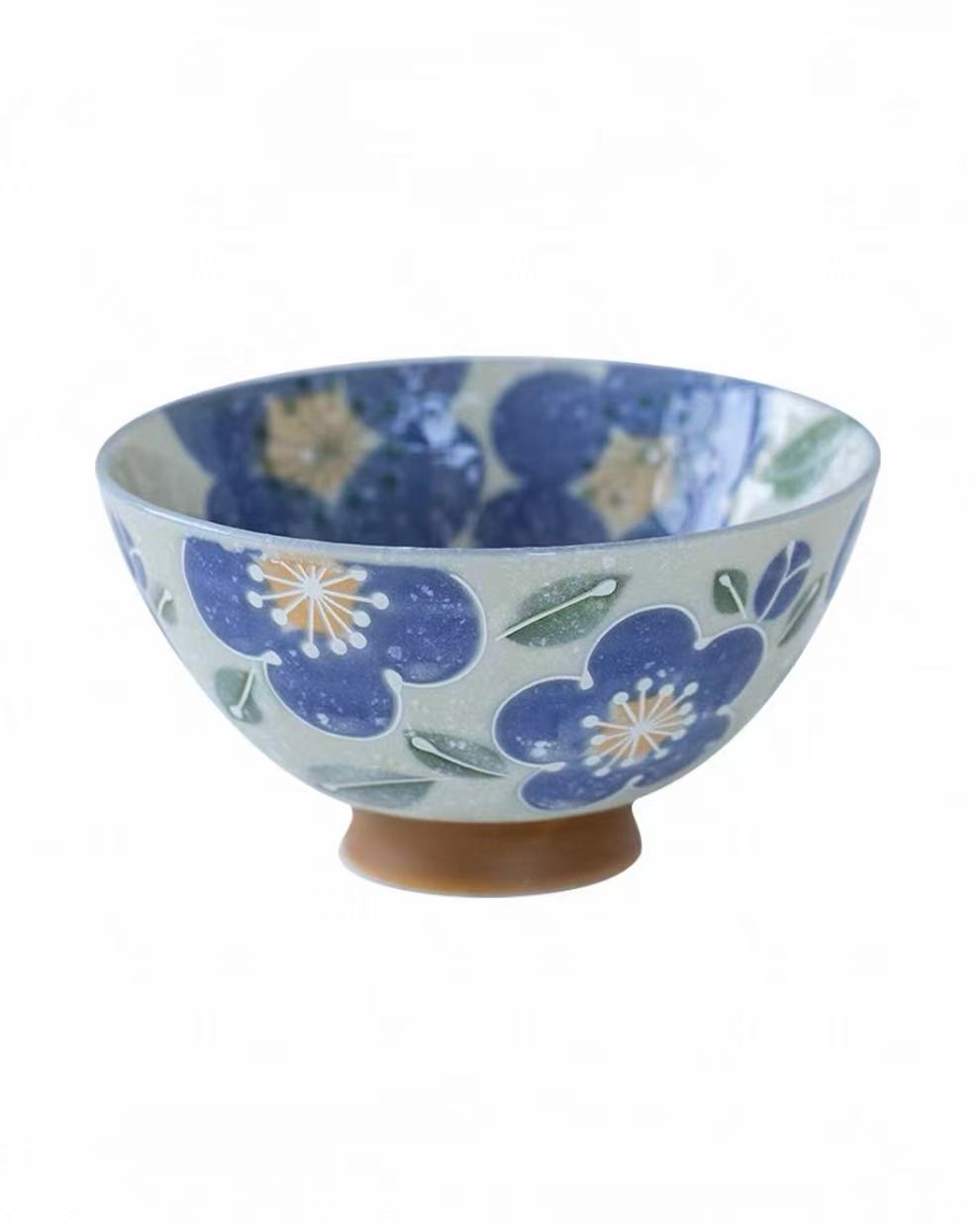 Japanese Mino-Ware Sakura Ceramic Bowl Set - Thumbnail 3