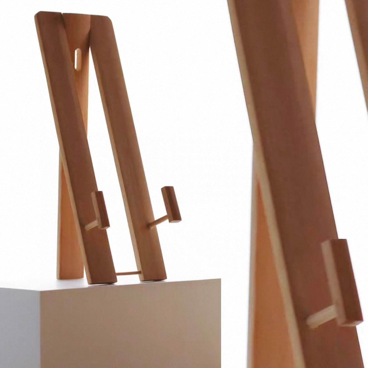 The Scholar's Anchor | Handcrafted Jade Bamboo Fan Display Stand