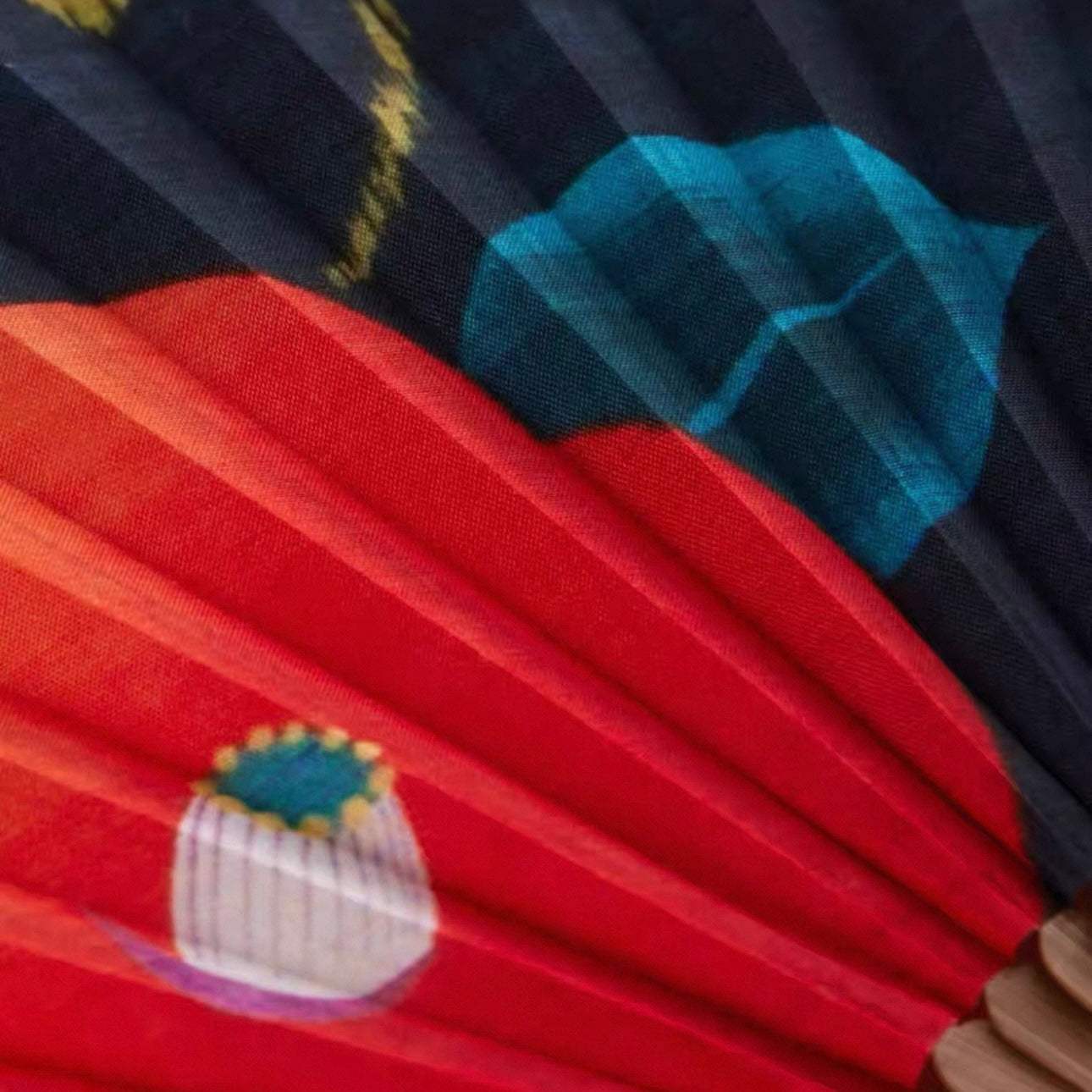 Camellia Whisper | Handcrafted Silk Folding Fan with Custom Engraving