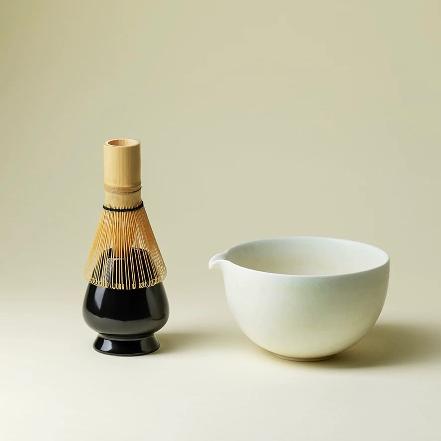 The Zen Sanctuary | Minimalist Japanese Matcha Ritual Bowl & Whisk Set
