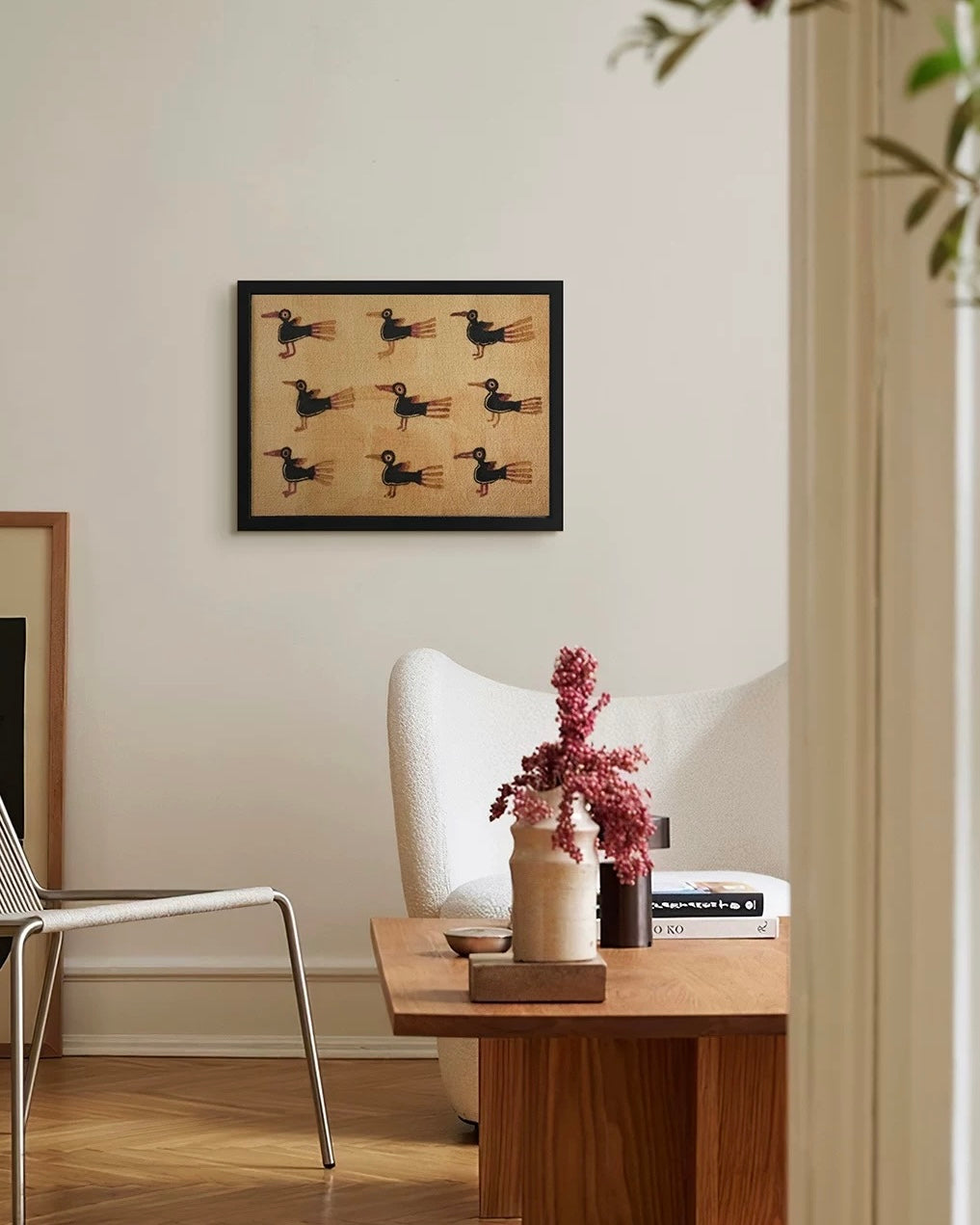 Nine Magpies Tapestry Artwork