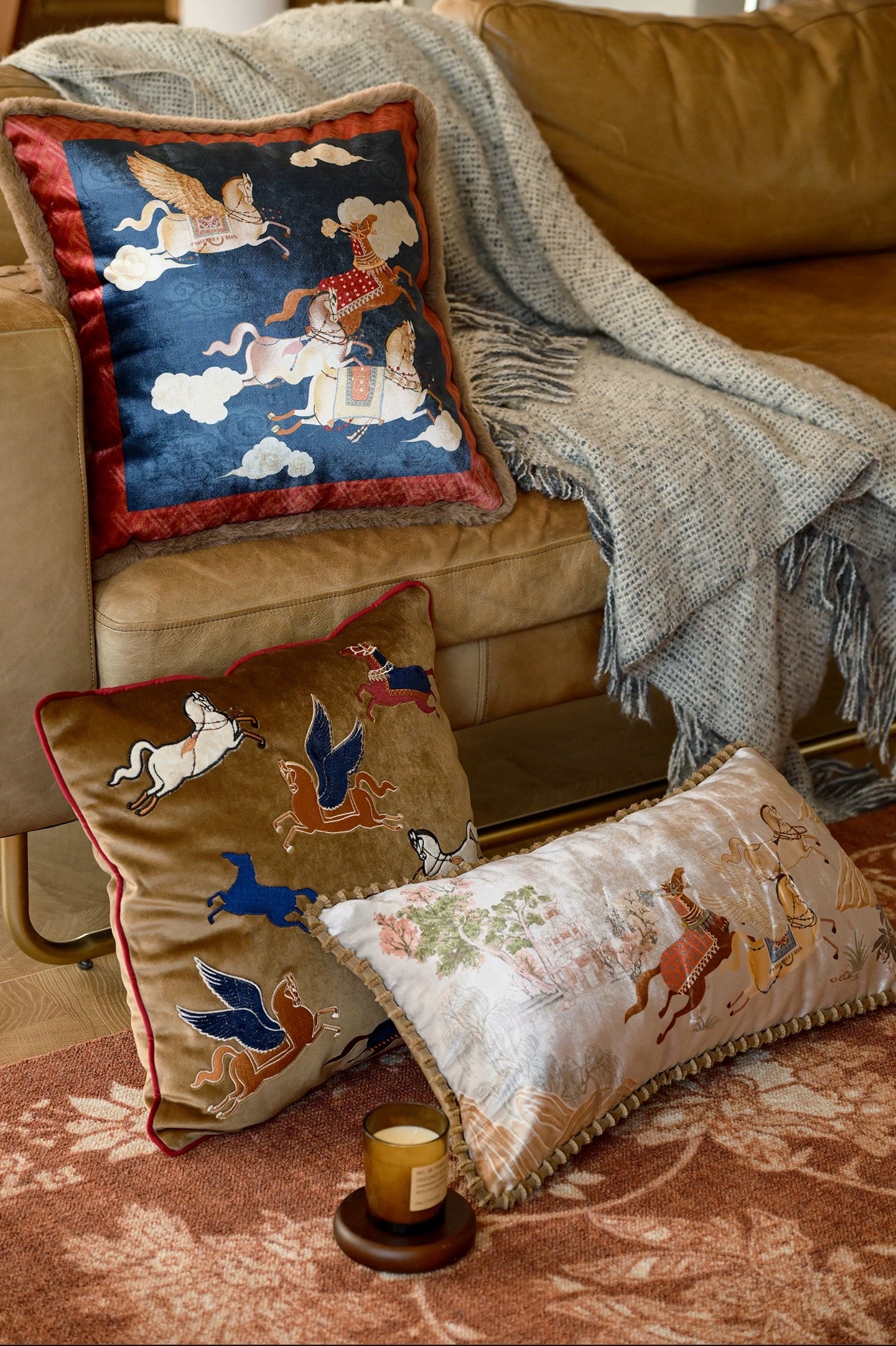 "Ride Upon Dreams" Artisan Cushion