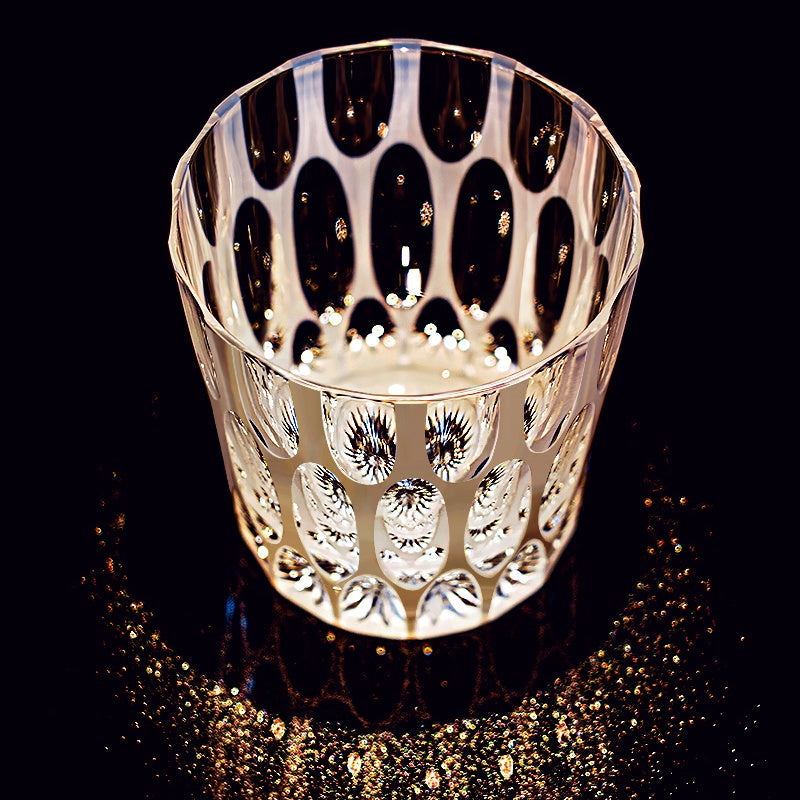 Edo Kiriko Handcrafted Shiro Ripple Whisky Glass – A Tranquil Whisper in Crystal
