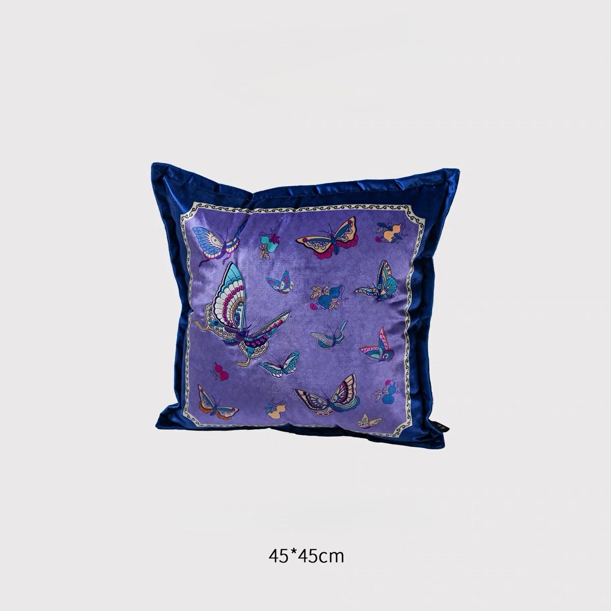 Qingdie Embroidered Butterfly Cushion