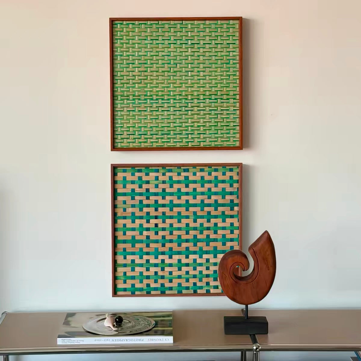 Ascending Prosperity Bamboo Weave Artwork