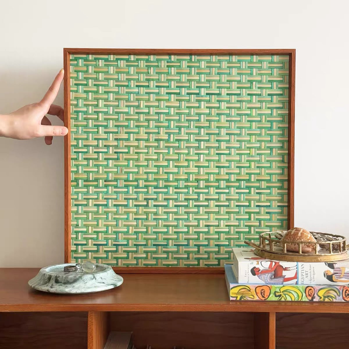 Ascending Prosperity Bamboo Weave Artwork
