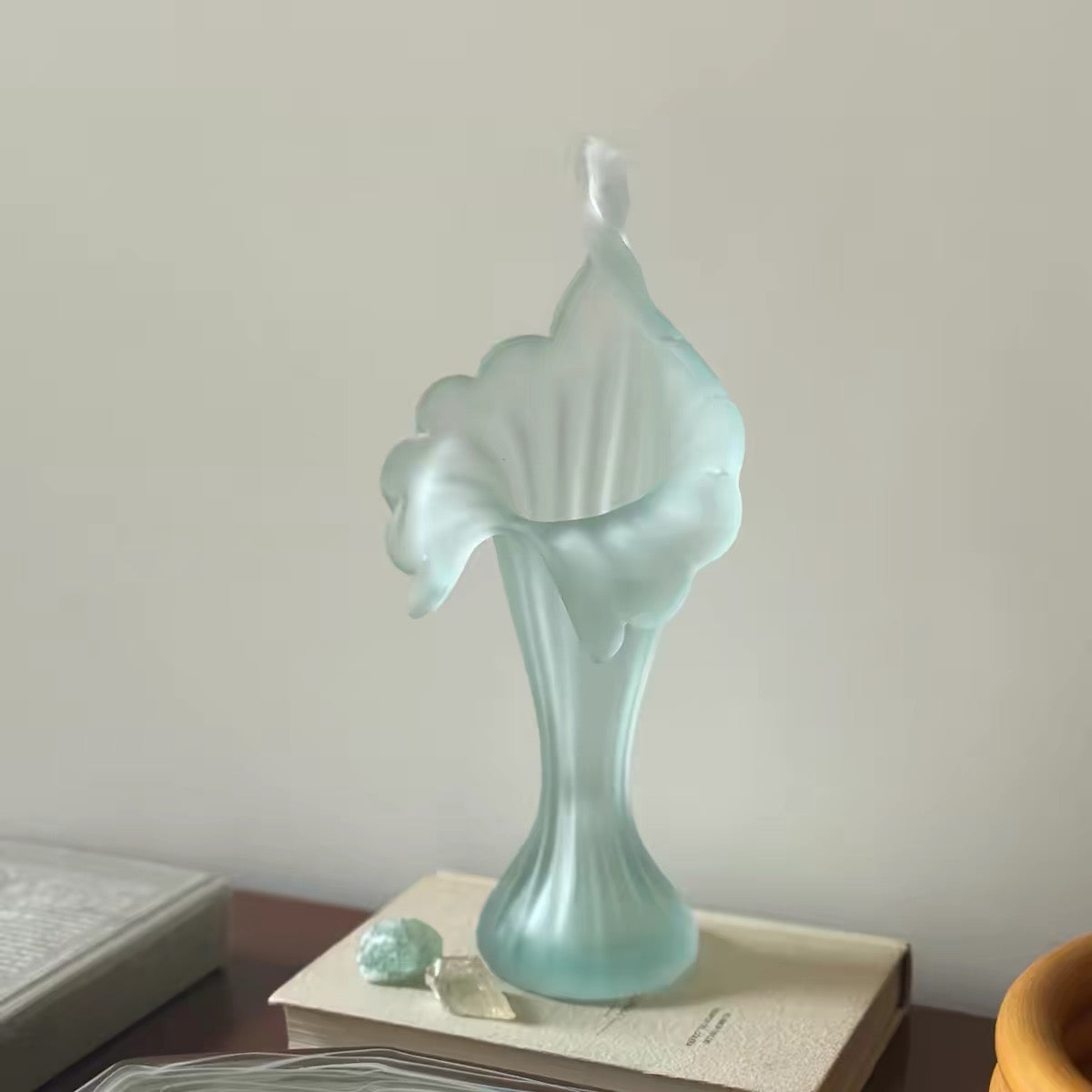 Nouveau Bloom Frosted Glass Vase