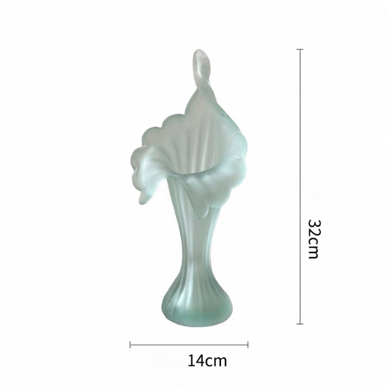 Nouveau Bloom Frosted Glass Vase