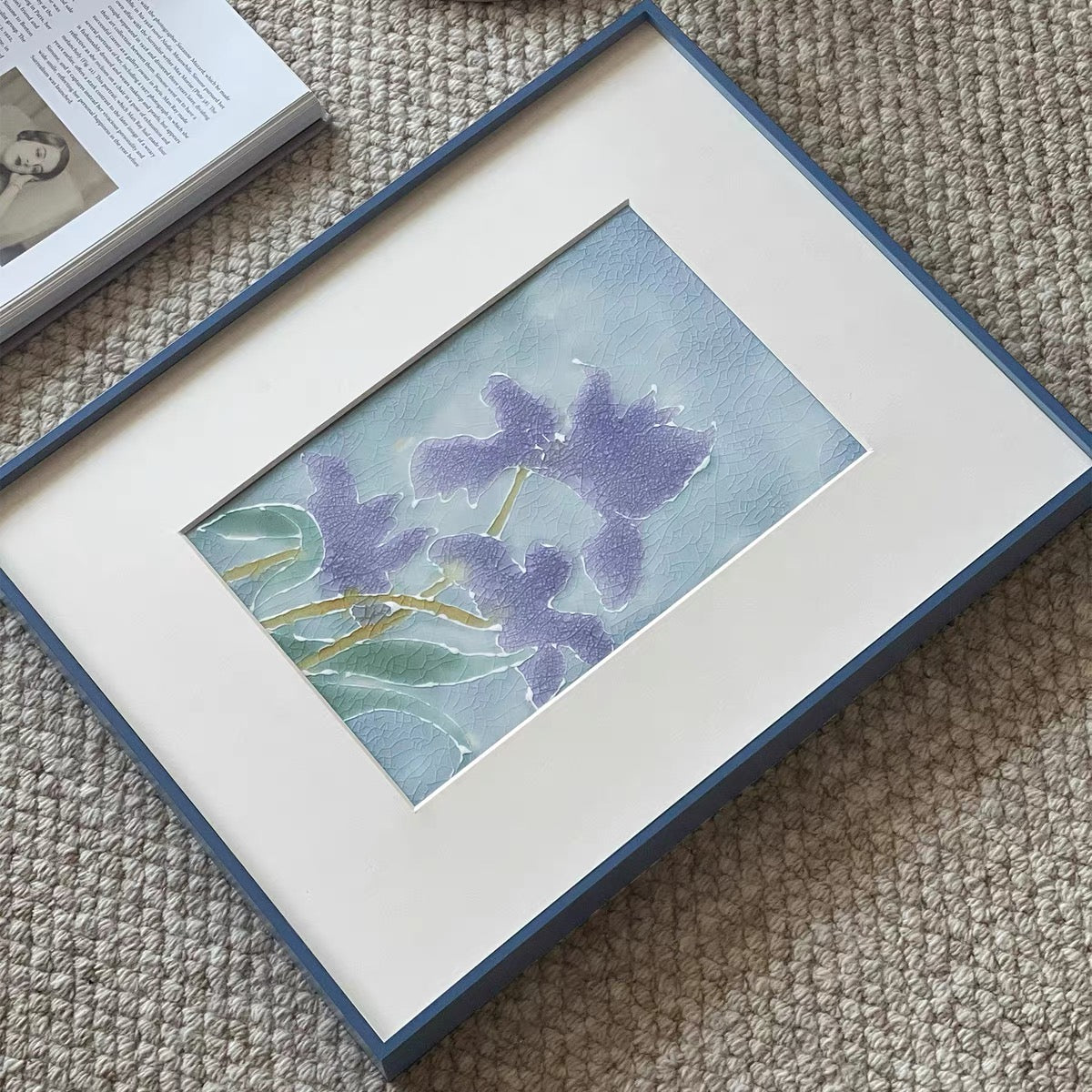 Iris by the Waterside Porcelain Panel Artwork