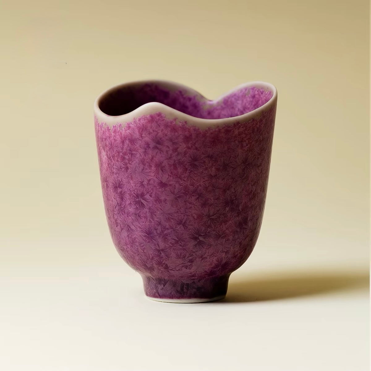 Amethyst Frost Kiln-Transmutation Tea Cup