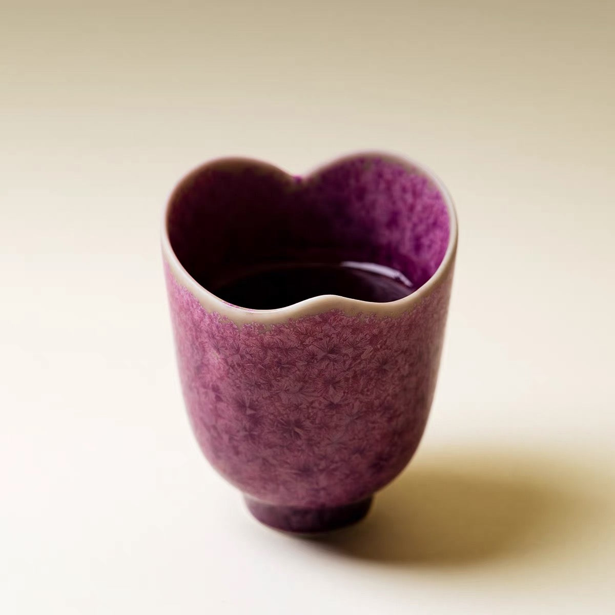 Amethyst Frost Kiln-Transmutation Tea Cup