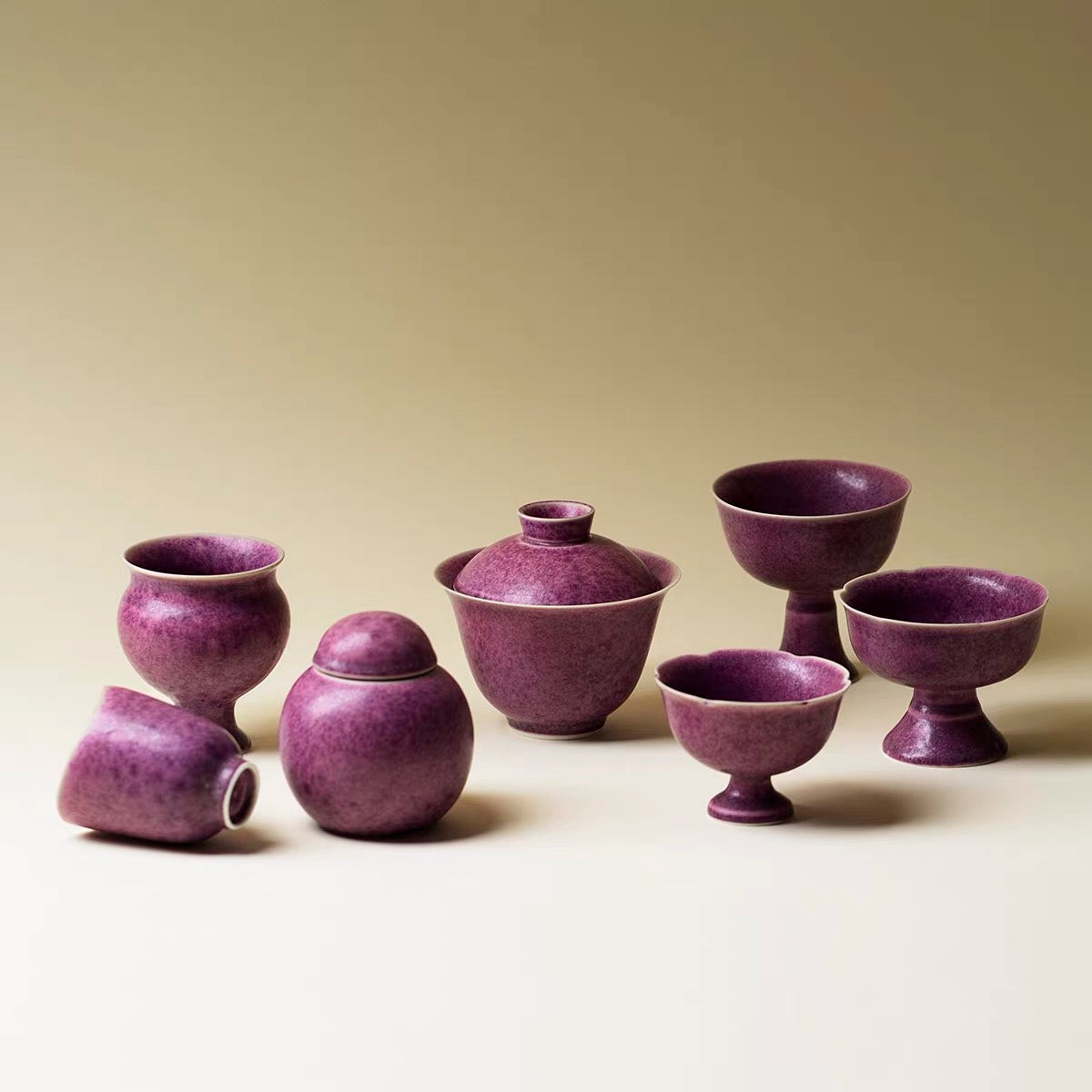 Amethyst Frost Kiln-Transmutation Tea Cup