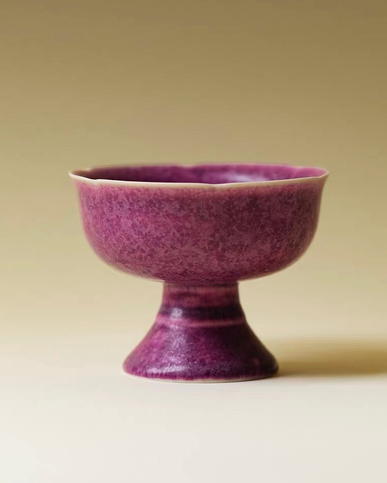 Amethyst Frost Kiln-Transmutation Tea Cup