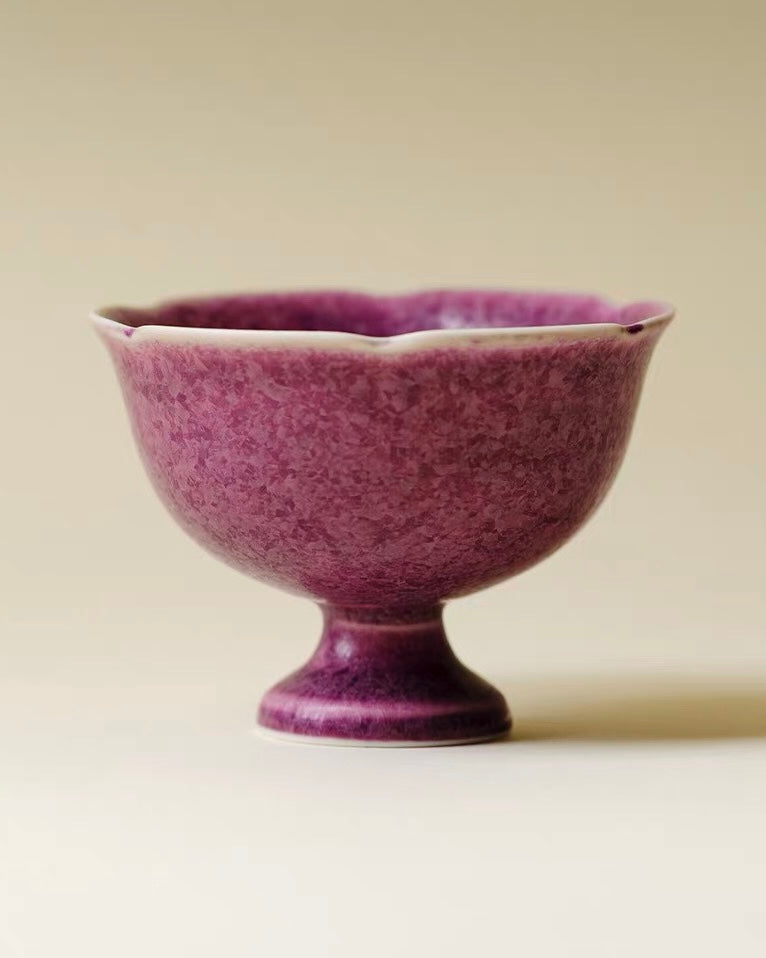 Amethyst Frost Kiln-Transmutation Tea Cup
