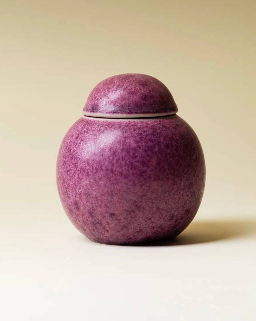 Amethyst Frost Kiln-Transmutation Tea Cup