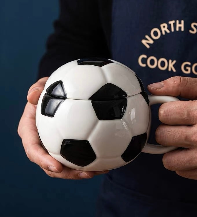 Creative Sports Ceramic Mug — Football and Baseball Edition