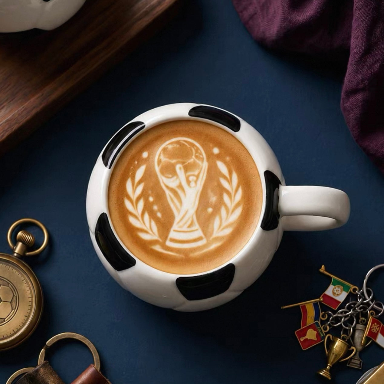 Creative Sports Ceramic Mug — Football and Baseball Edition
