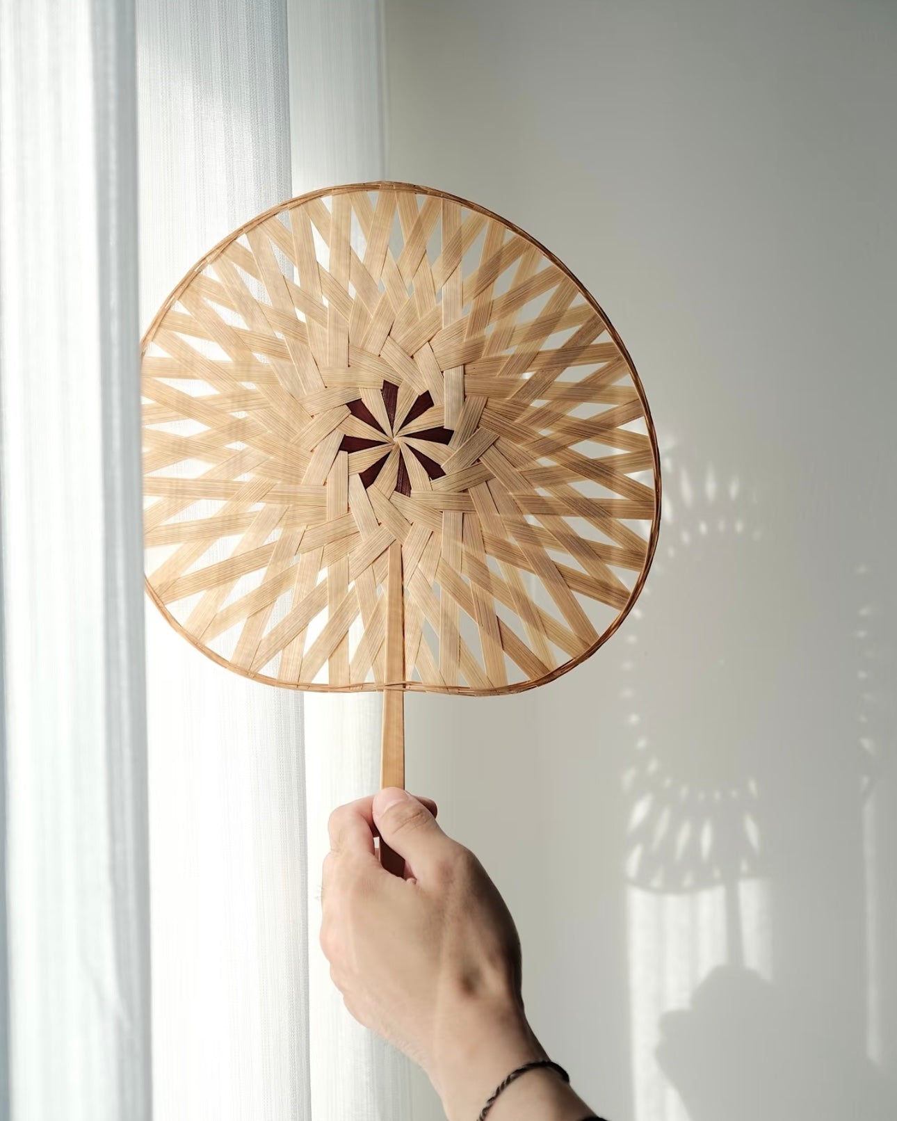 Handwoven Nan Bamboo Scholar Fan