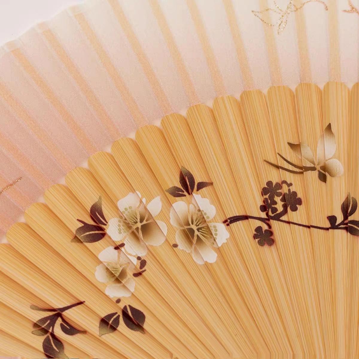 Dreaming of Butterflies Silk Folding Fan