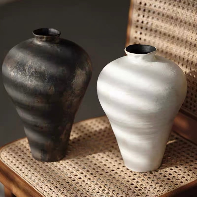 Handcrafted Wabi-Sabi Statement Vase