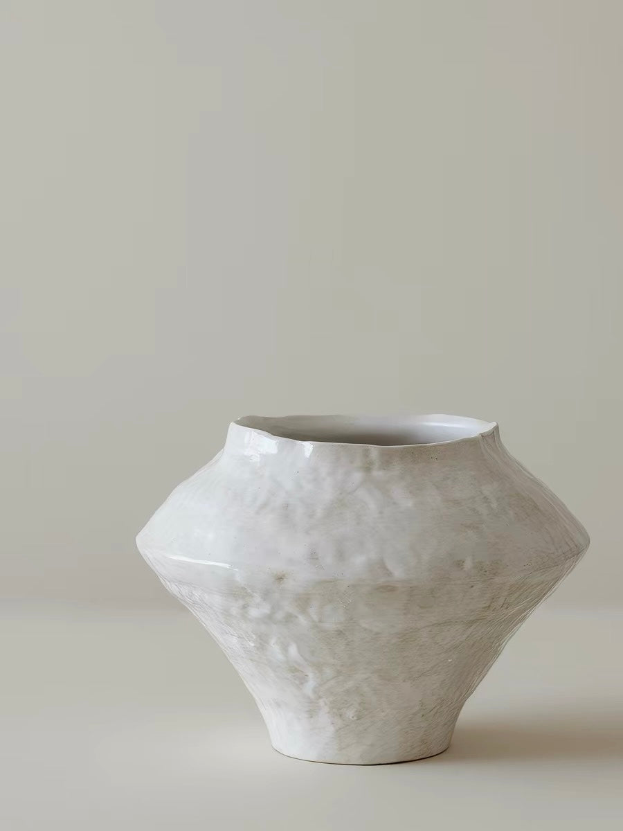 Handcrafted Wabi-Sabi Ceramic Jar