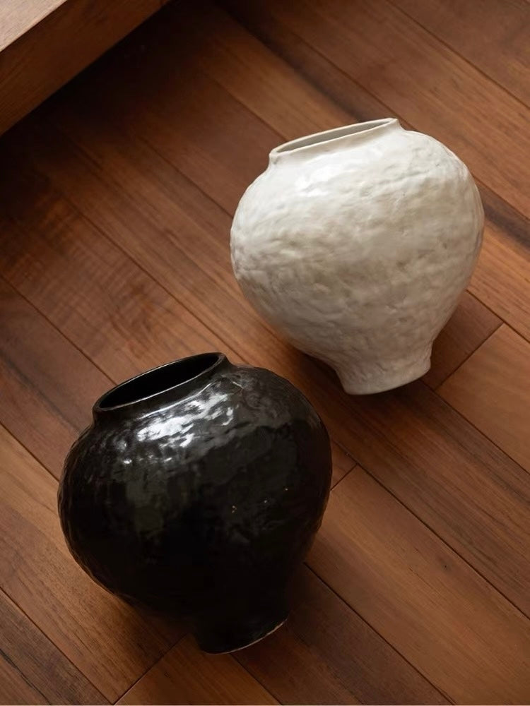 Handcrafted Wabi-Sabi Ceramic Jar