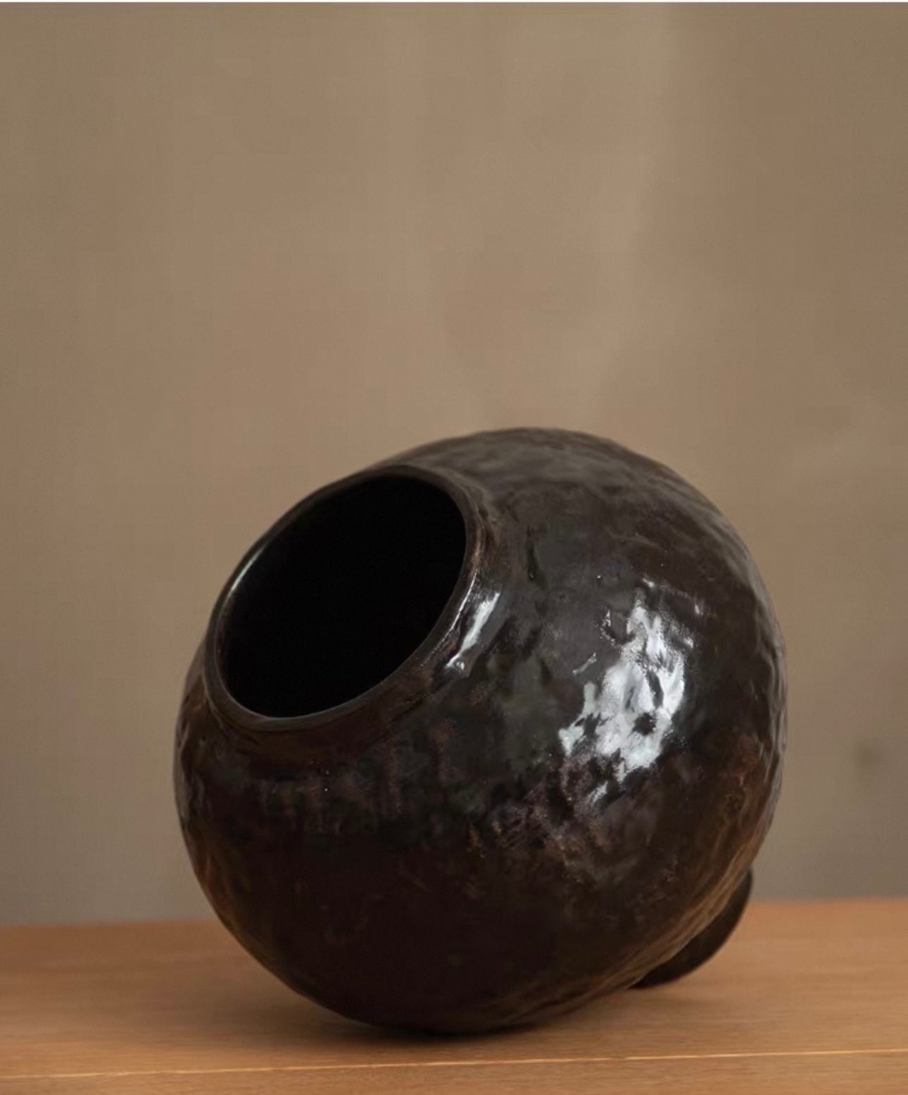 Handcrafted Wabi-Sabi Ceramic Jar