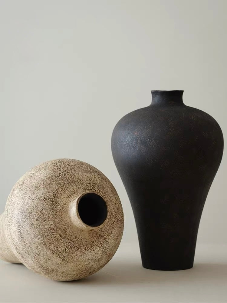 Handcrafted Stone Texture Kohiki Vase