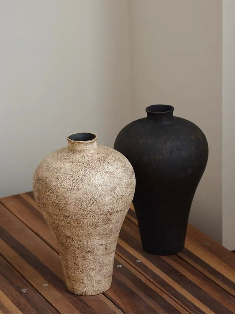 Handcrafted Stone Texture Kohiki Vase