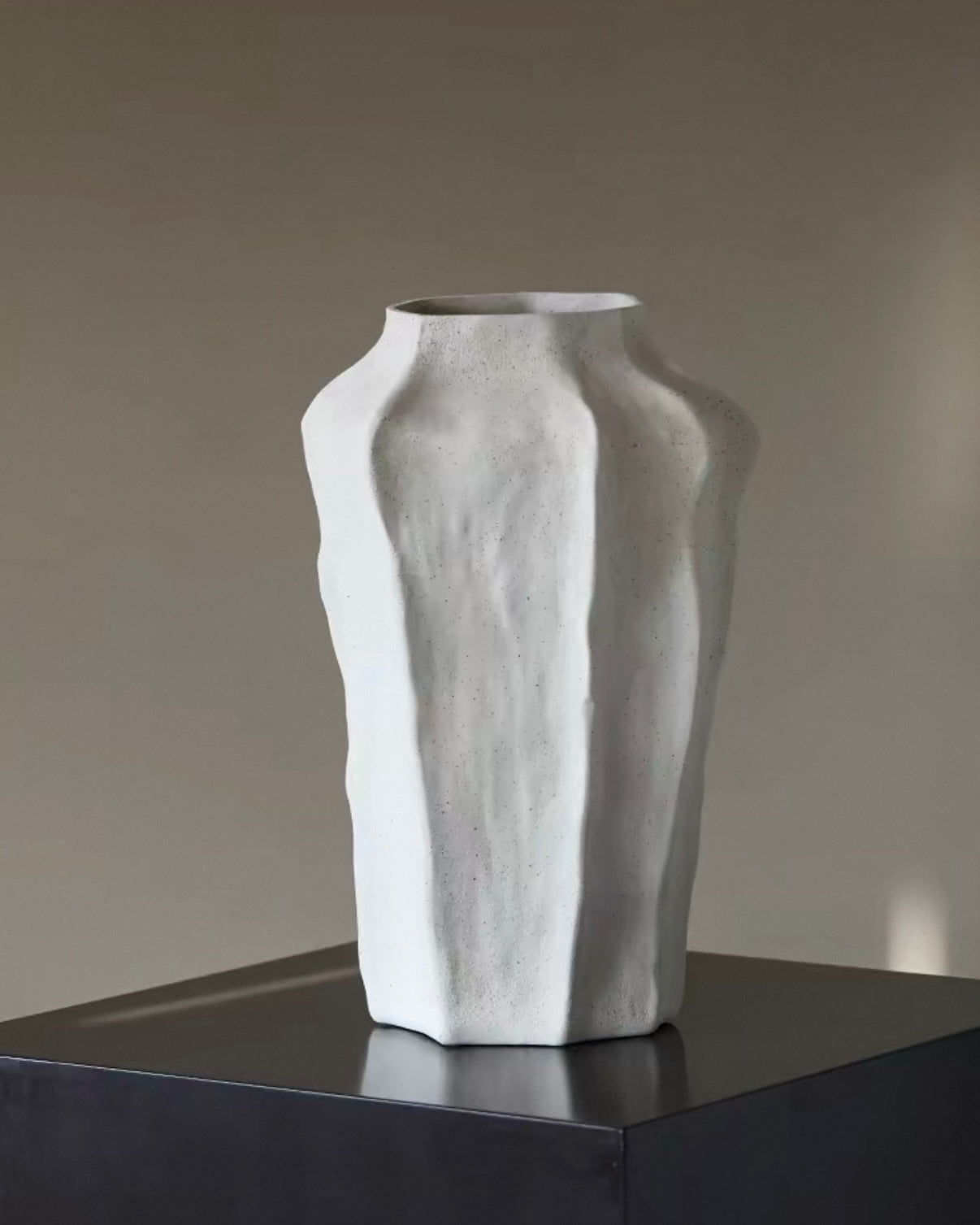 Handcrafted Irregular Textured Wabi-Sabi Art Vase