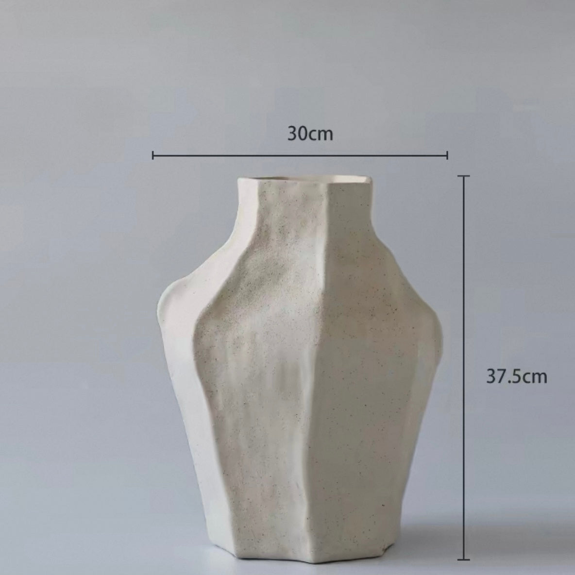 Handcrafted Irregular Textured Wabi-Sabi Art Vase