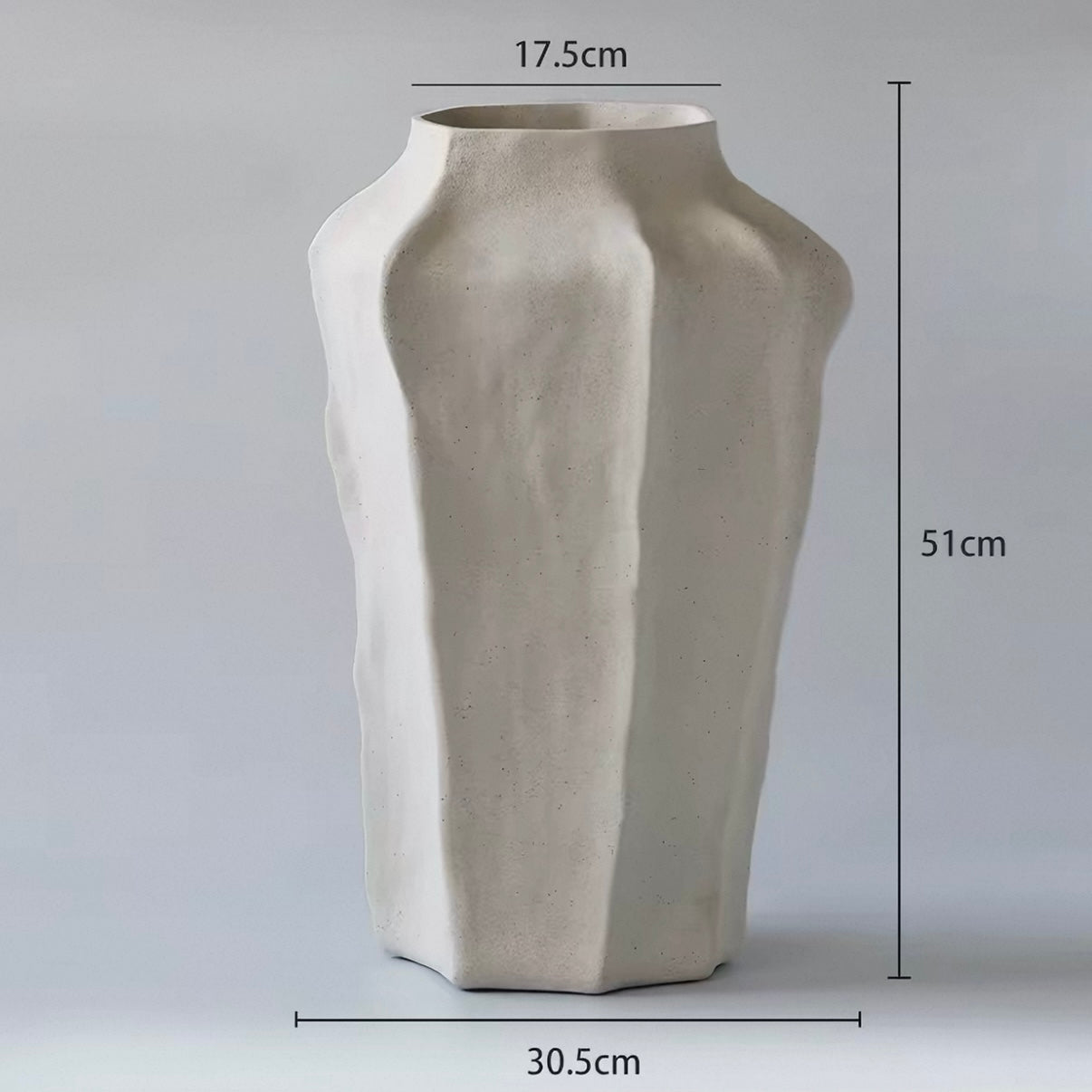 Handcrafted Irregular Textured Wabi-Sabi Art Vase