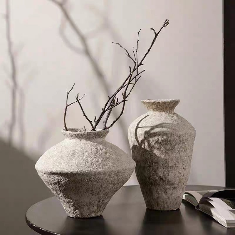 Handcrafted Wabi-Sabi Rustic Ceramic Vase