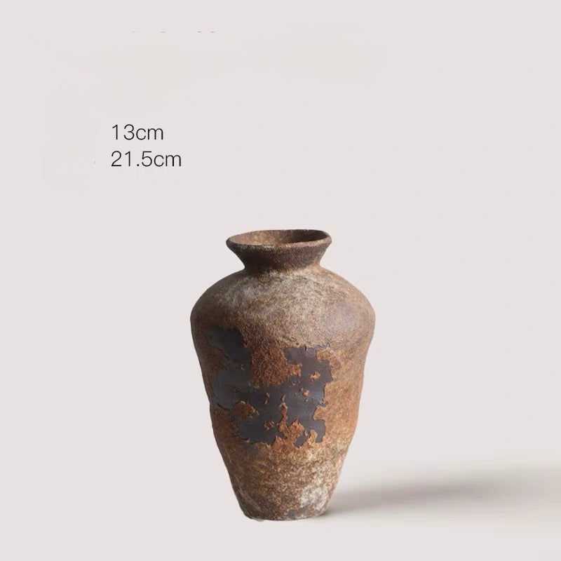 Handcrafted Wabi-Sabi Rustic Ceramic Vase