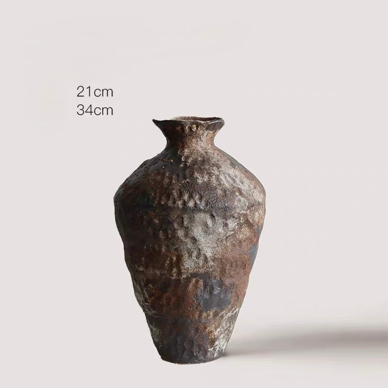 Handcrafted Wabi-Sabi Rustic Ceramic Vase