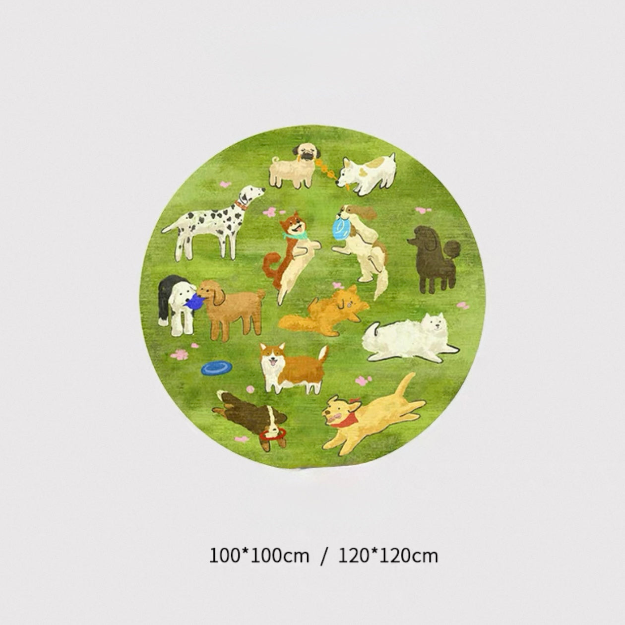 Dopamine Puppy Round Rug – Playful Comfort for Modern Living