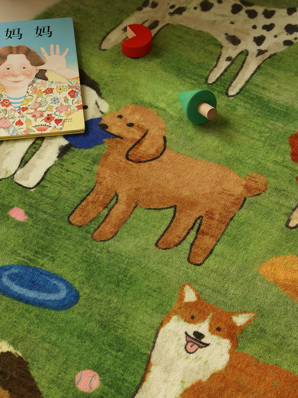 Dopamine Puppy Round Rug – Playful Comfort for Modern Living