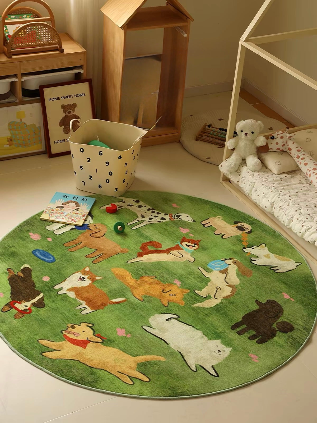 Dopamine Puppy Round Rug – Playful Comfort for Modern Living