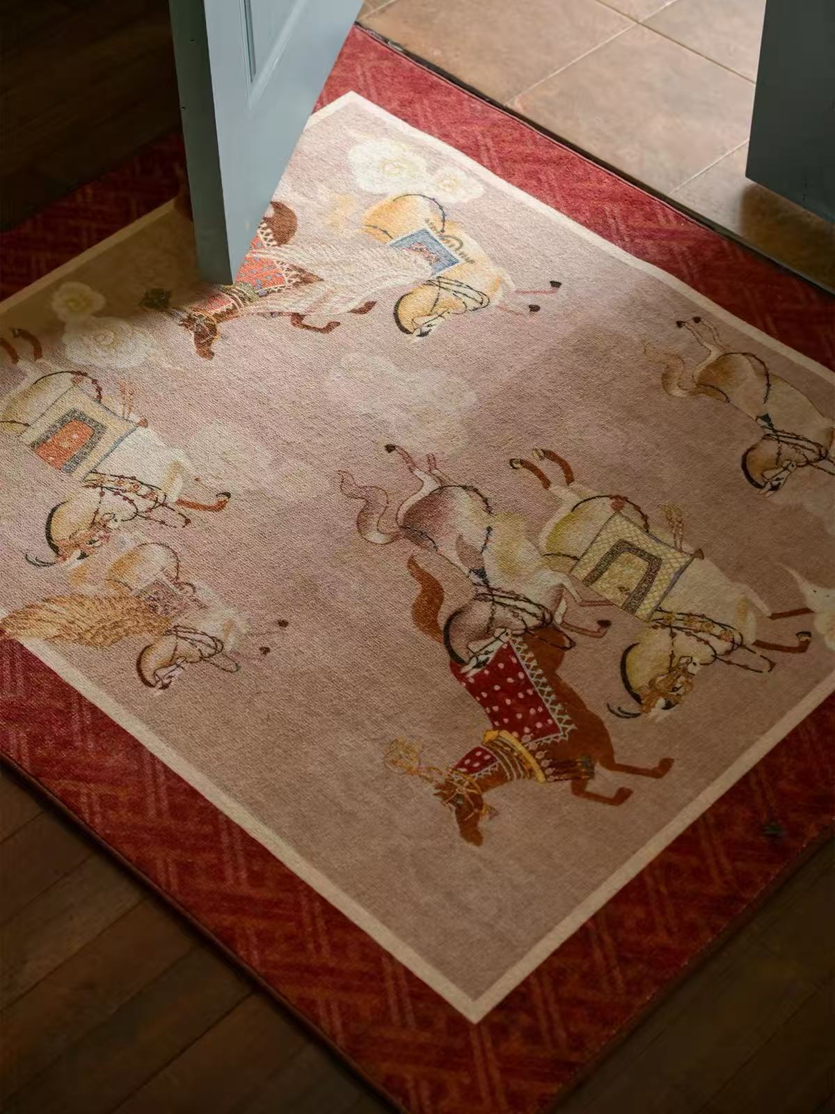 "Ride with Dreams" Vintage Chinese Entryway Rug – A New Oriental Welcome
