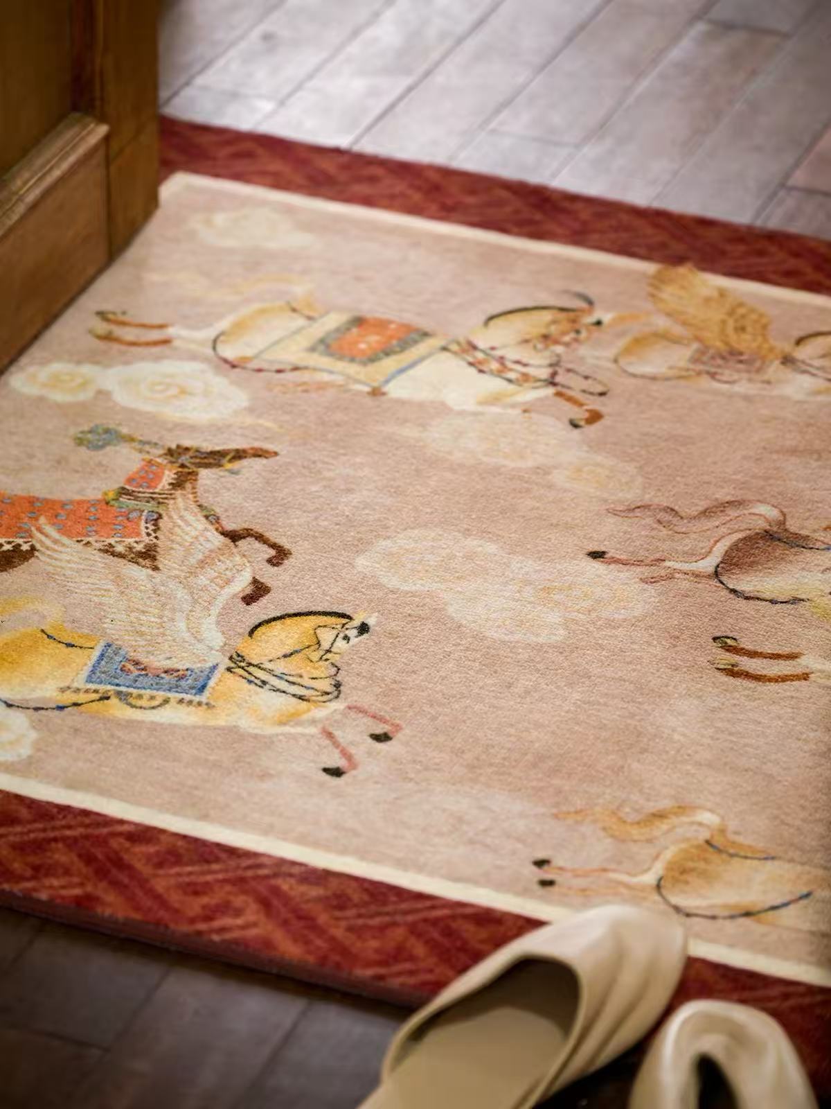 "Ride with Dreams" Vintage Chinese Entryway Rug – A New Oriental Welcome