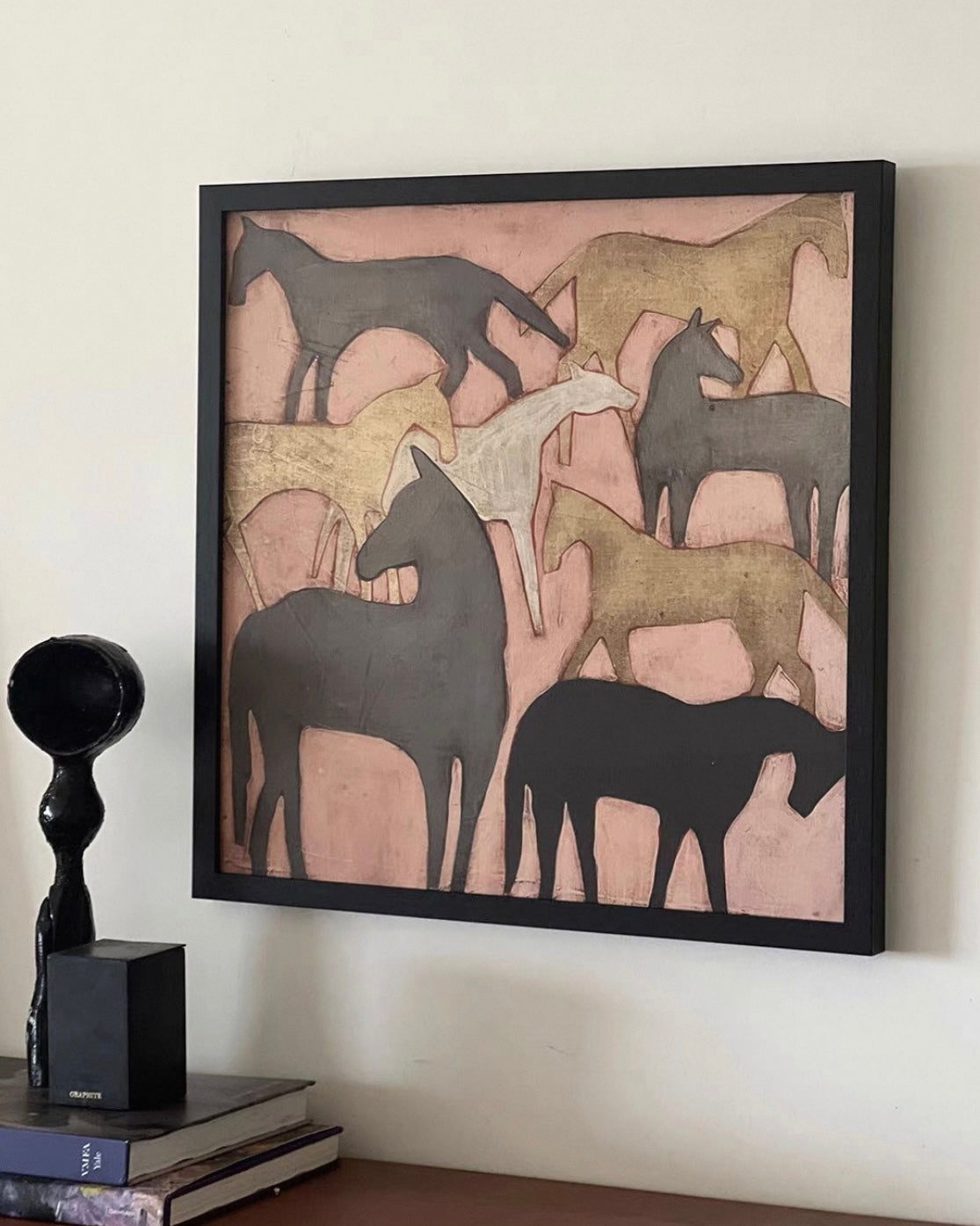 Modern Equestrian Wall Art – Pink Horizon | Museum Giclée Canvas Print
