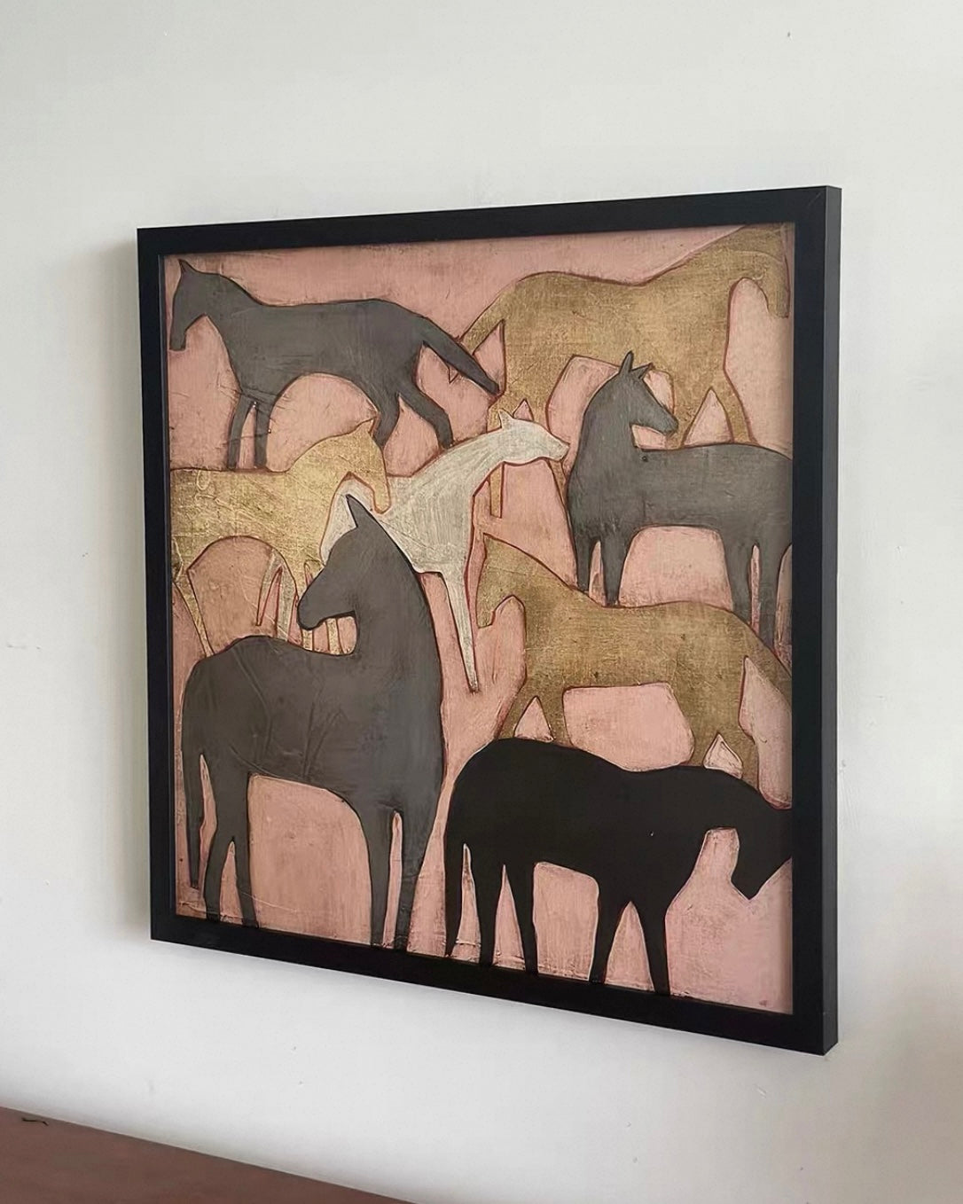 Modern Equestrian Wall Art – Pink Horizon | Museum Giclée Canvas Print