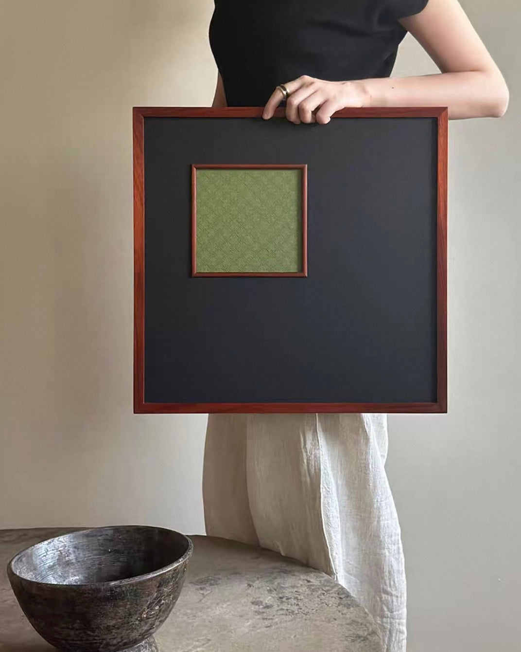 "Hidden Tea" Framed Wall Art – A Collector's Tribute to Oriental Elegance