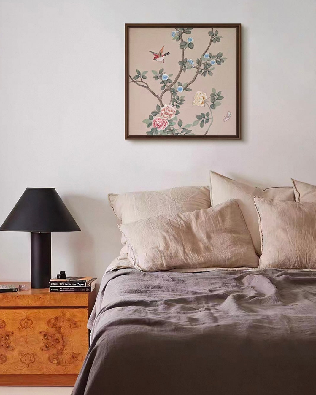 "Flowers and Birds of Prosperity" Embroidered Wall Art – A Timeless Blessing of Fortune and Elegance