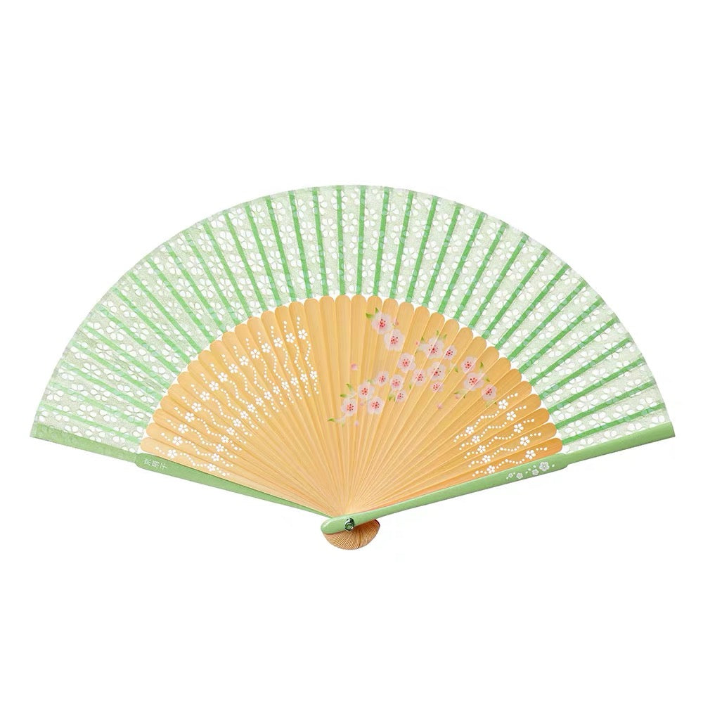 Snow Plum Blossom Folding Fan Collection – Handcrafted Silk Fan | Oriental Heritage Gift