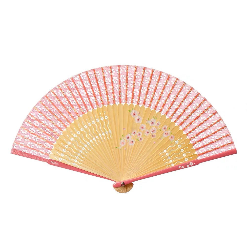 Snow Plum Blossom Folding Fan Collection – Handcrafted Silk Fan | Oriental Heritage Gift