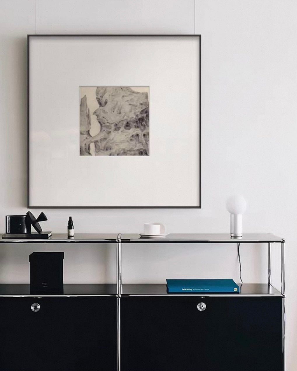 "Stone of Stillness" Wabi-Sabi Wall Art – Minimalist Stone Gallery Collection with Premium Wood Frame