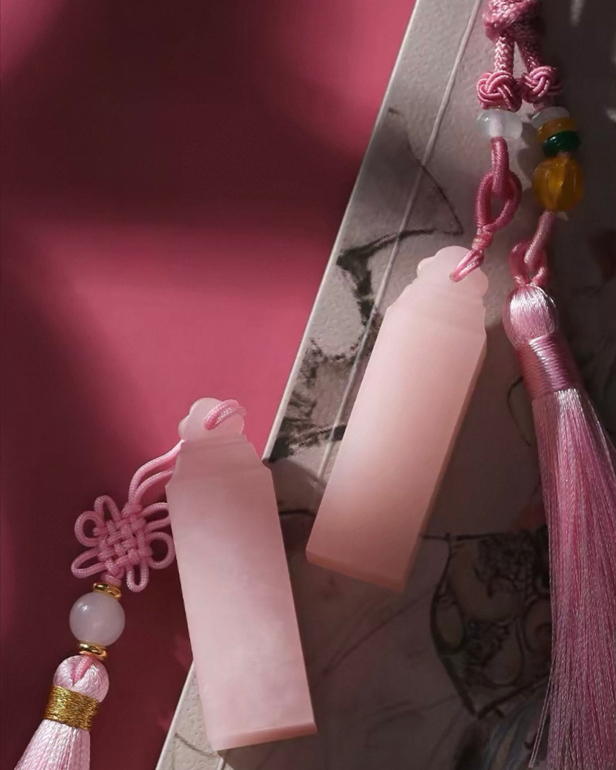 Custom Hand-Carved Balin Pink Stone Seal – A Timeless Symbol of Identity and Heritage