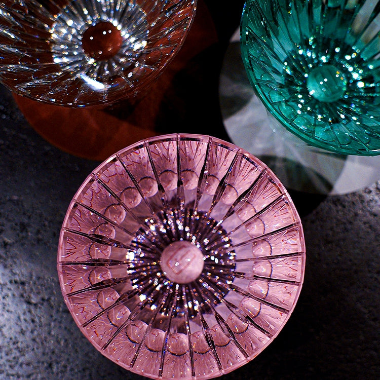 Edo Kiriko Handcrafted Starlit Guqin Whisky Glass – A Symphony of Light and Heritage